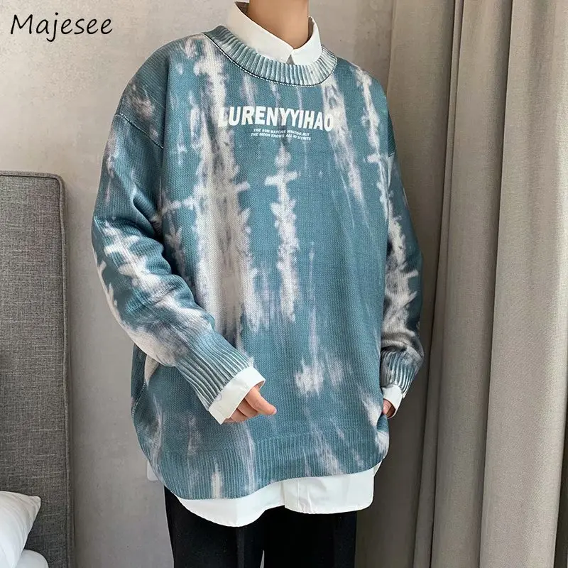 Men Pullovers Sweater Tie-dye Baggy O-neck Trendy Student Young Fashion Print Fall Winter Simple Couple Streetwear Knitted Tops
Men Pullovers Sweater Tie-dye Baggy O-neck Trendy Student Young Fashion Print Fall Winter Simple Couple Streetwear Knitted Tops