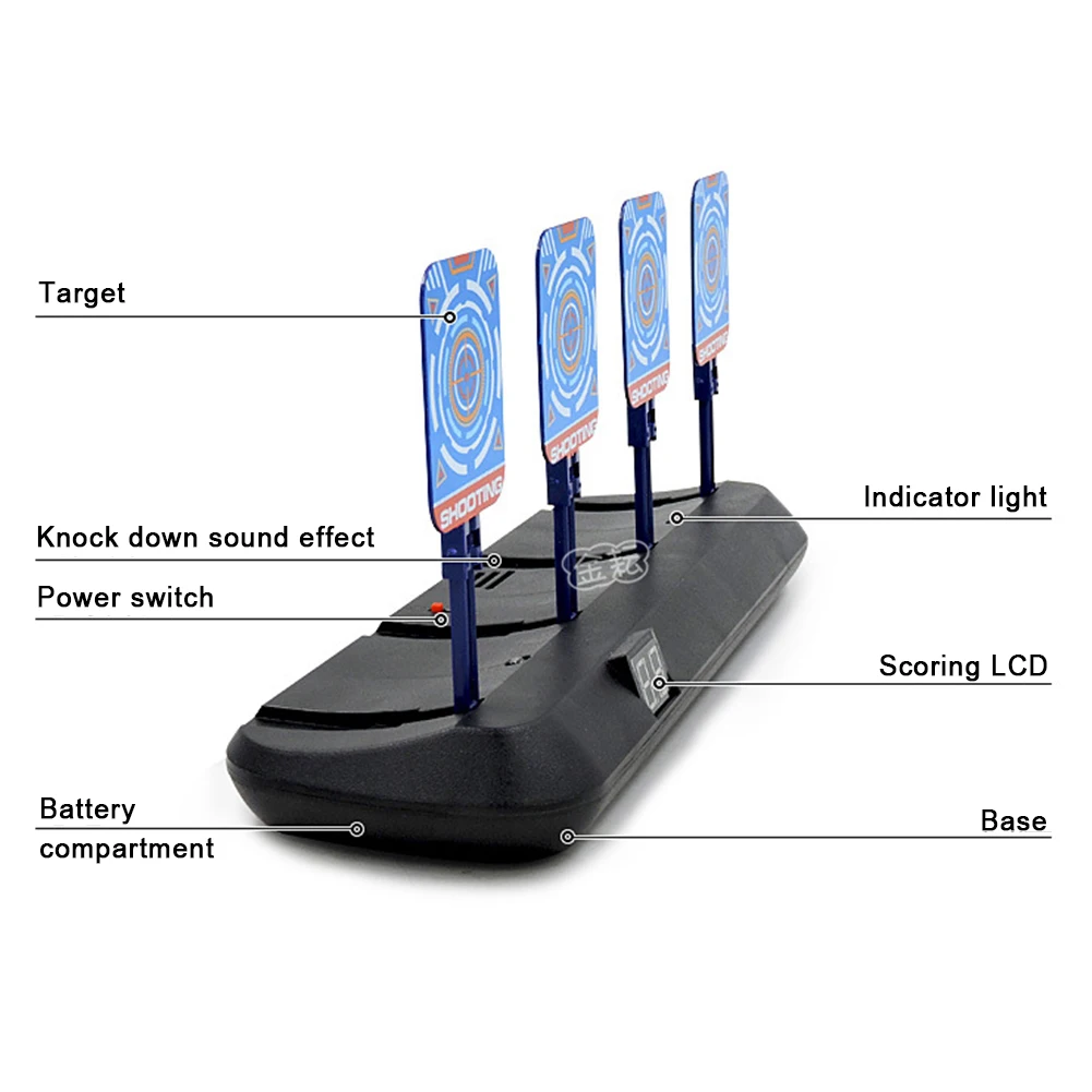 Non-Slip Kids Gift Sport Toy Portable Luminous Sound Electronic Shooting Target Home Scoring Auto Reset Indoor Outdoor Gaming
Non-Slip Kids Gift Sport Toy Portable Luminous Sound Electronic Shooting Target Home Scoring Auto Reset Indoor Outdoor Gaming