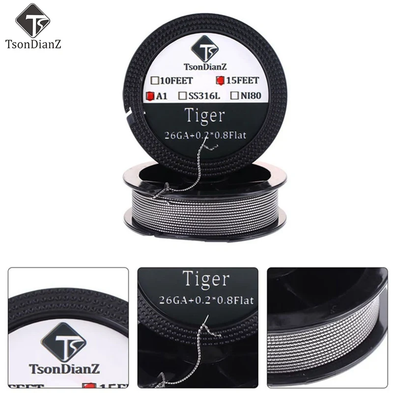 15feet Coil Wire A1 NI80 SS316 Heating Wire High Density RDA RBA RDTA Rebuildable Atomizer Heating DIY Coil 
15feet Coil Wire A1 NI80 SS316 Heating Wire High Density RDA RBA RDTA Rebuildable Atomizer Heating DIY Coil