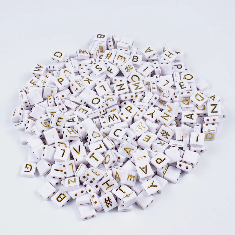 50Pcs White Double Hole Letter Acrylic Beads Square Alphabet Loose Beads Accessories For Jewelry Making DIY Bracelets Necklace
50Pcs White Double Hole Letter Acrylic Beads Square Alphabet Loose Beads Accessories For Jewelry Making DIY Bracelets Necklace