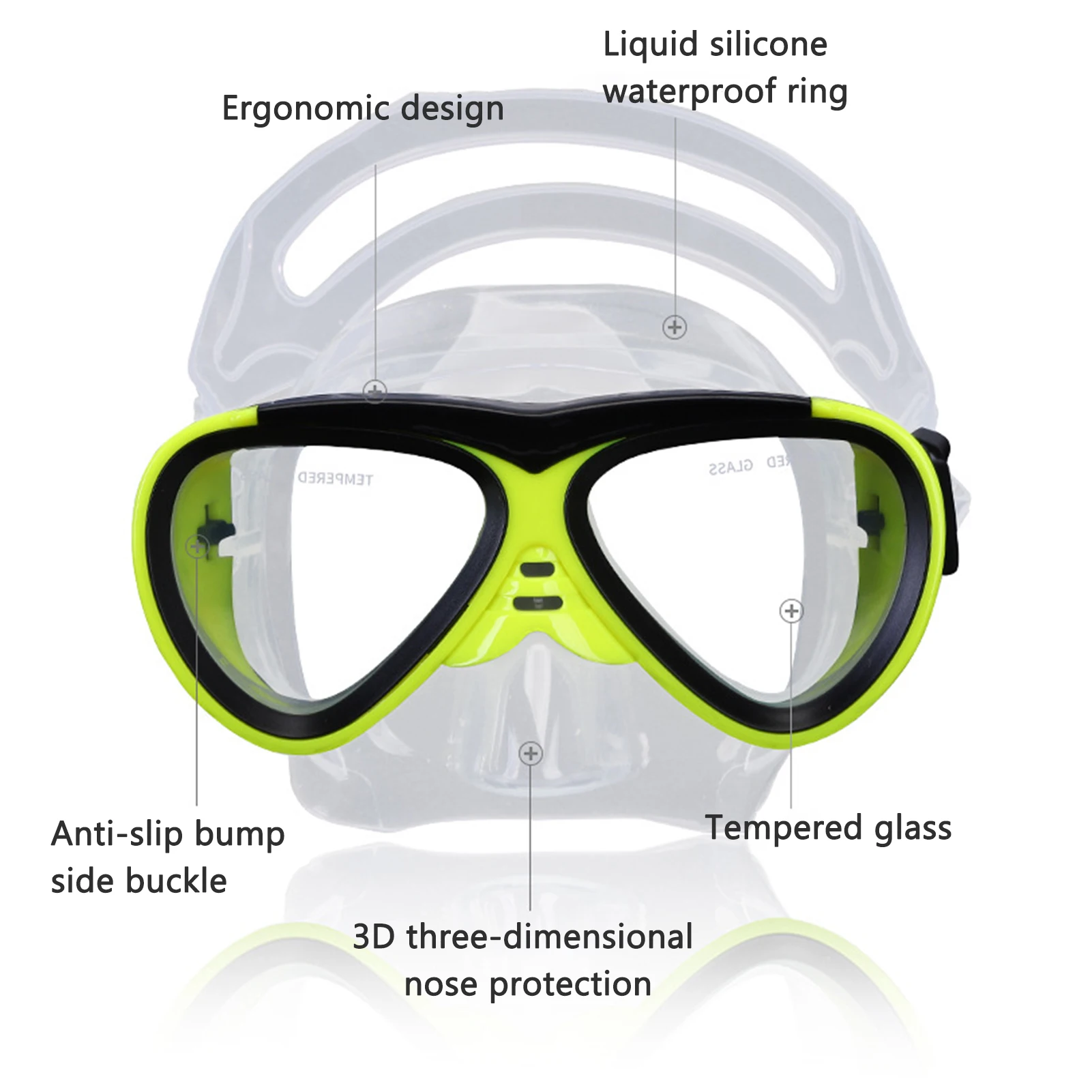 Snorkel Goggles Set Anti Fog Swimming Set With Breathing Tube Diving Snorkeling Mask Underwater Swimming Goggles Equipment
Snorkel Goggles Set Anti Fog Swimming Set With Breathing Tube Diving Snorkeling Mask Underwater Swimming Goggles Equipment