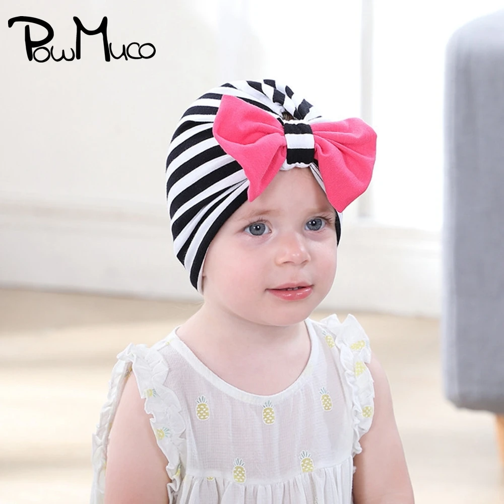 Powmuco Comfortable Soft Knitting Cotton Toddler Hat Fashion Handmade Bowknot Infant Caps Cute Striped Children Turban Kids Gift
Powmuco Comfortable Soft Knitting Cotton Toddler Hat Fashion Handmade Bowknot Infant Caps Cute Striped Children Turban Kids Gift