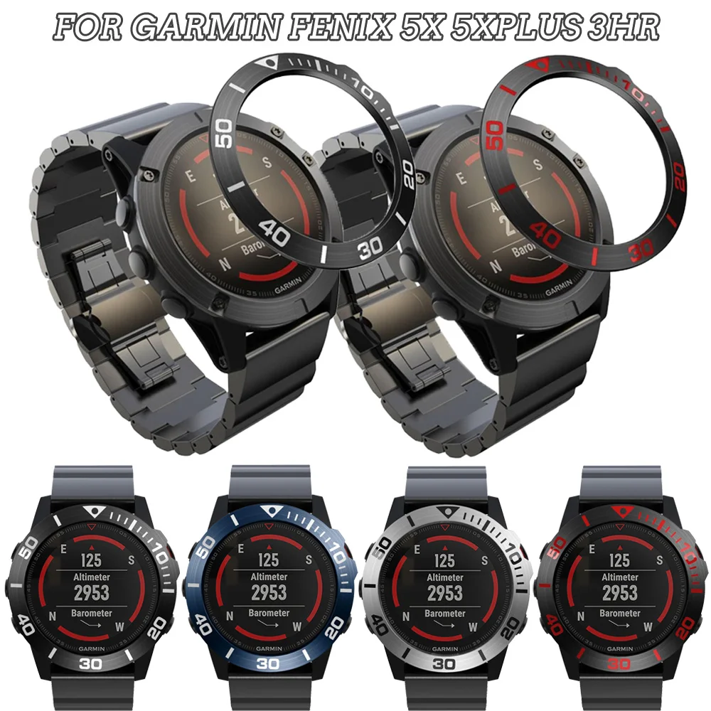 Steel Case For Garmin Fenix 5X/5XPlus/6X Fenix 3 HR SmartWatch Bezel Ring Styling Adhesive Anti Scratch Metal Cover Accessories
Steel Case For Garmin Fenix 5X/5XPlus/6X Fenix 3 HR SmartWatch Bezel Ring Styling Adhesive Anti Scratch Metal Cover Accessories