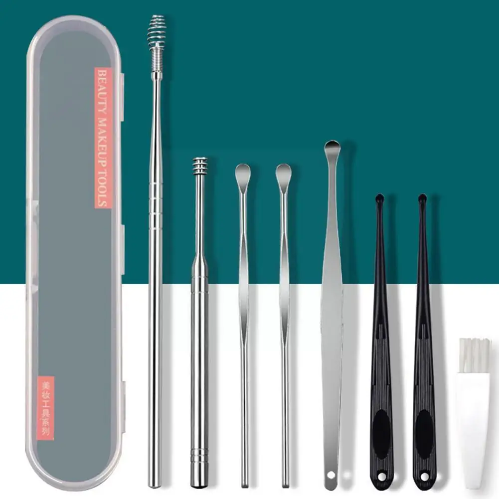6/8pcs Steel Ear Wax Remover Earpick Cleaner Kit Wax Spoon Ear Cleaning Ear Care Tools Cleaning Curette Remover Care L6x3
6/8pcs Steel Ear Wax Remover Earpick Cleaner Kit Wax Spoon Ear Cleaning Ear Care Tools Cleaning Curette Remover Care L6x3