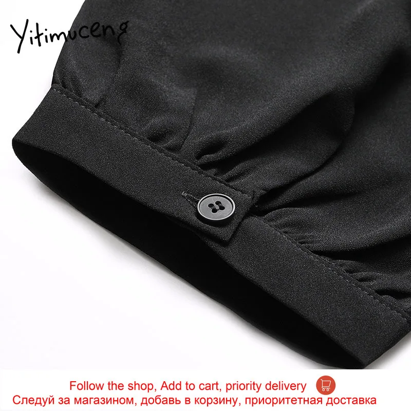 Yitimuceng Flounced Edge Dresses Women Solid Black Spring 2021 Sailor Collar Short Sleeve High Waist Single Breasted Office Lady
Yitimuceng Flounced Edge Dresses Women Solid Black Spring 2021 Sailor Collar Short Sleeve High Waist Single Breasted Office Lady