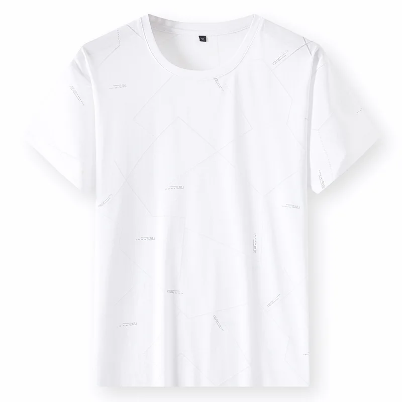 Summer 2021 new men's fat plus oversize round neck printed short sleeve T-shirt
Summer 2021 new men's fat plus oversize round neck printed short sleeve T-shirt