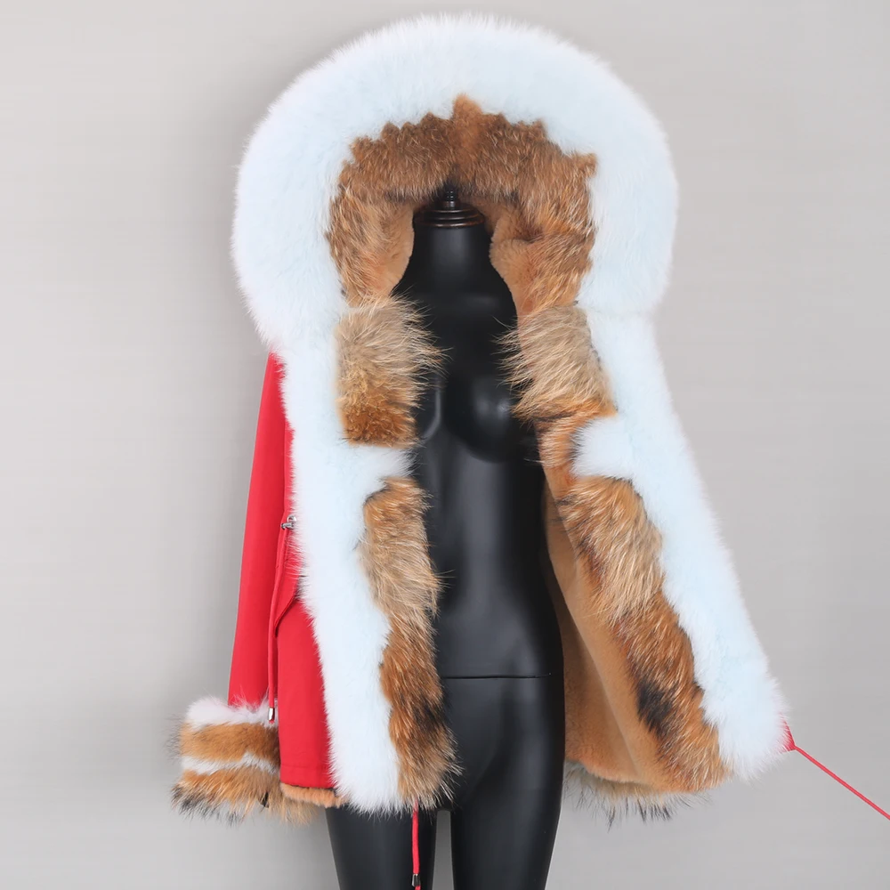 Womens Winter Parka with Real Fur 2021 New Fashion Waterproof Fox Fur Hooded Jacket Female Detachable Coat Thick Warm Streetwear
Womens Winter Parka with Real Fur 2021 New Fashion Waterproof Fox Fur Hooded Jacket Female Detachable Coat Thick Warm Streetwear