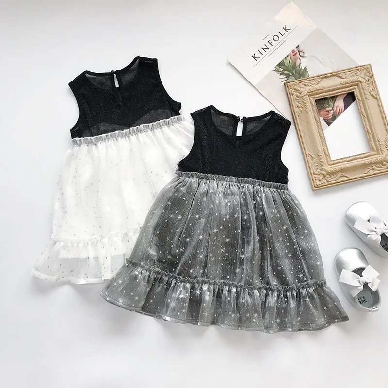 Girls Dress New Summer Girls Star Soft Silk Sleeveless Dress Temperament Princess Dress Toddler Children Dress
Girls Dress New Summer Girls Star Soft Silk Sleeveless Dress Temperament Princess Dress Toddler Children Dress
