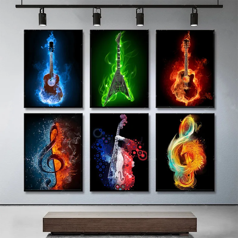 Modern Stylish Musical Instrument Notes Canvas Painting Wall Art Pictures Posters and Prints for Living Musical Room Home Decor
Modern Stylish Musical Instrument Notes Canvas Painting Wall Art Pictures Posters and Prints for Living Musical Room Home Decor