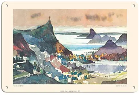 Rio De Janeiro, Brazil - Pan American World Airlines-авиакомпании Dong Kingman, металлический жестяной знак
Rio De Janeiro, Brazil - Pan American World Airlines-авиакомпании Dong Kingman, металлический жестяной знак