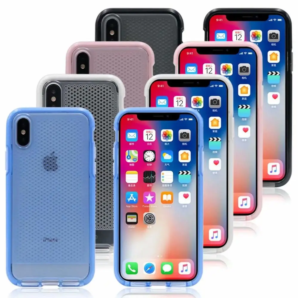 Ударопрочный чехол ультратонкий сетчатый EVO для iPhone XS 8 Plus 7 plus 8/7 6 PLUS S 5SE