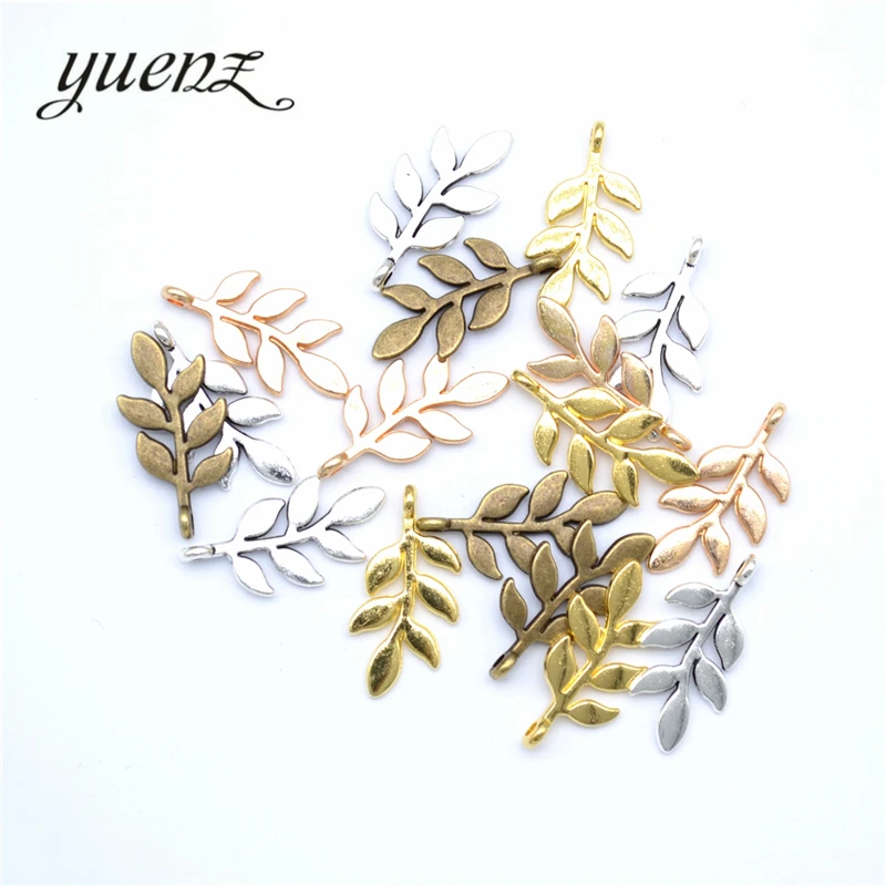 YuenZ 15pcs Antique Silver Plated tree leaf Charms Pendant:DIY for bracelet necklace 24*11mm Q378
YuenZ 15pcs Antique Silver Plated tree leaf Charms Pendant:DIY for bracelet necklace 24*11mm Q378