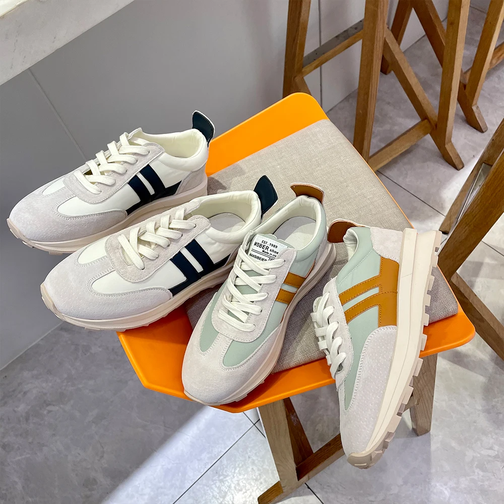 Genuine Leather Women Sneakers flat Platform shoes spring 2021 Fashion casual Comfortable Round toe Ladies sneaker
Genuine Leather Women Sneakers flat Platform shoes spring 2021 Fashion casual Comfortable Round toe Ladies sneaker