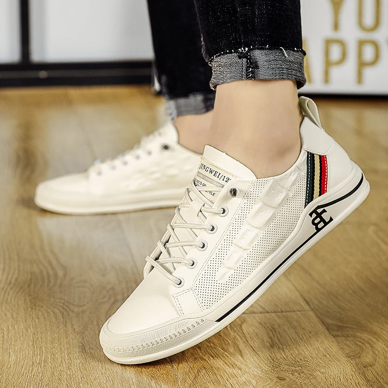Original Casual Shoes for Men White Beige Mens Lace Up Sneakers Popular Leather Shoes For Man Good Quality Men Youth Casual Shoe
Original Casual Shoes for Men White Beige Mens Lace Up Sneakers Popular Leather Shoes For Man Good Quality Men Youth Casual Shoe