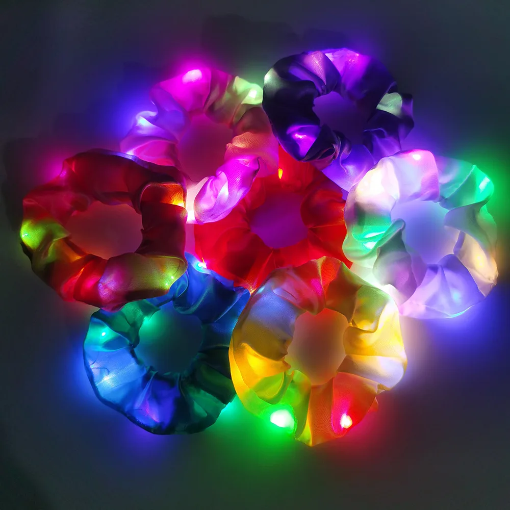 Girls LED Luminous Scrunchies Hairband Ponytail Holder Headwear Elastic Hair Bands Solid Color Hair Accessories
Girls LED Luminous Scrunchies Hairband Ponytail Holder Headwear Elastic Hair Bands Solid Color Hair Accessories