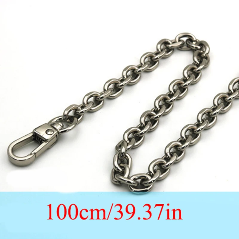 100/110/120cm Bag Chain Gold Silver Black Aluminum Purse Strap Replacement for Handbag Shoulder Bag Strap Handles For Women Bags
100/110/120cm Bag Chain Gold Silver Black Aluminum Purse Strap Replacement for Handbag Shoulder Bag Strap Handles For Women Bags
