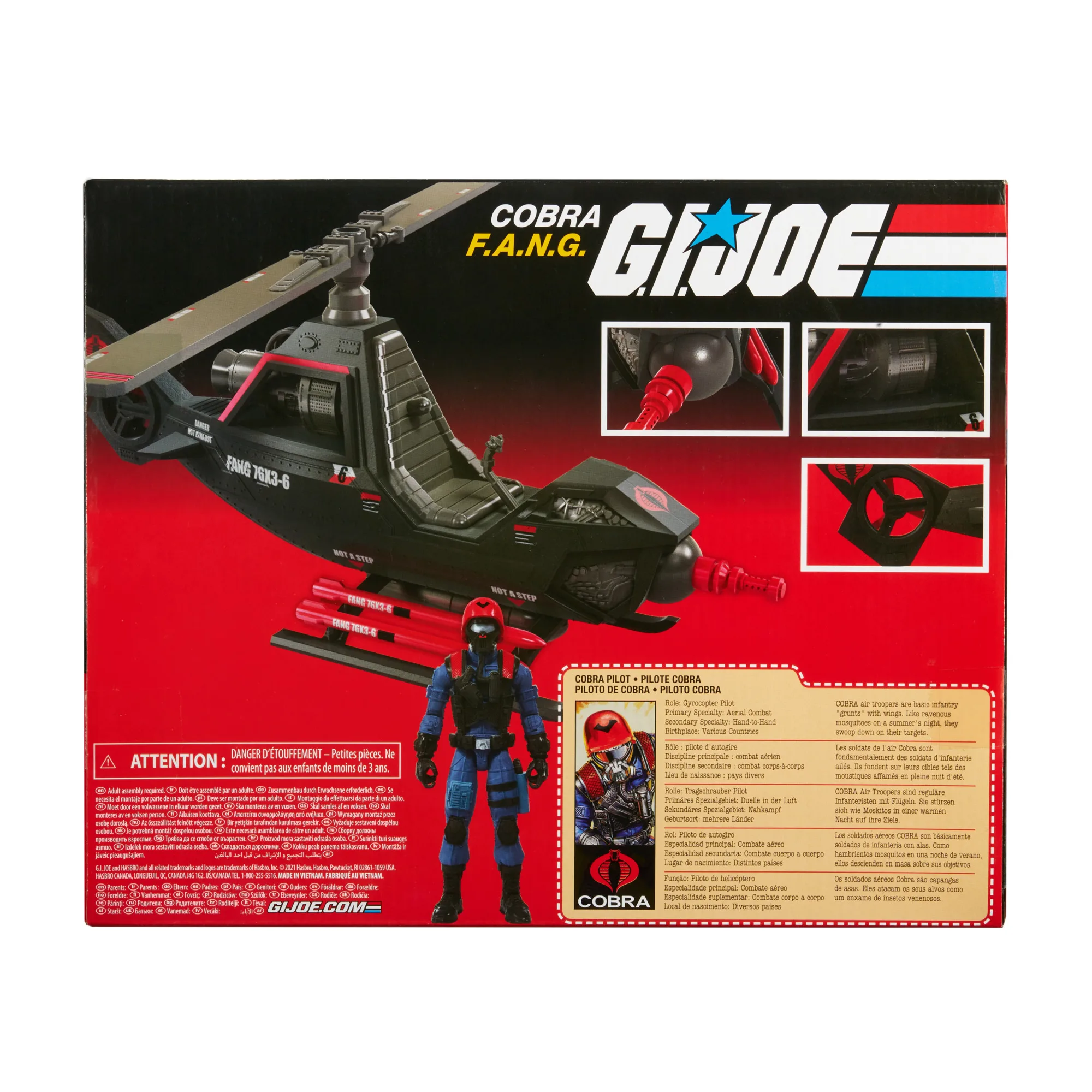 Hasbro 3.75 Inch G.i. Joe Special Forces Cobra F.a.n.g.helicopter Anime Action Figures Toy Collection Model Toys Birthday Gift 
Hasbro 3.75 Inch G.i. Joe Special Forces Cobra F.a.n.g.helicopter Anime Action Figures Toy Collection Model Toys Birthday Gift