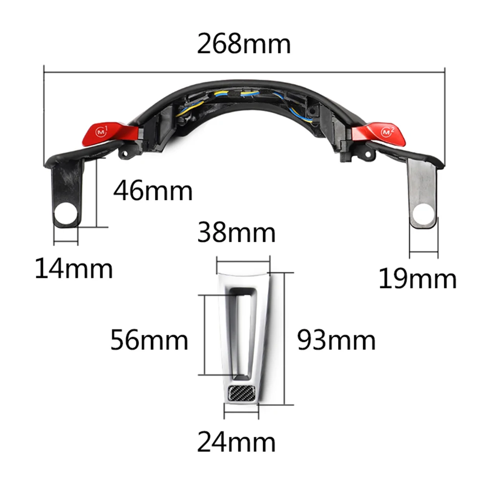 Car Styling Steering Wheel Button Frame Decoration Cover Sticlers Trim M1/M2 Button for BMW G30 G01 G12 M
Car Styling Steering Wheel Button Frame Decoration Cover Sticlers Trim M1/M2 Button for BMW G30 G01 G12 M