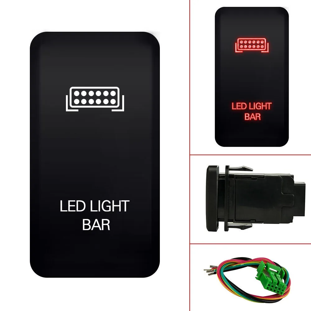 For Toyota LED Light Bar Switch Push Button Tacoma FJ Cruiser 4Runner Highlander Car Light Switch Push Button Accessories
For Toyota LED Light Bar Switch Push Button Tacoma FJ Cruiser 4Runner Highlander Car Light Switch Push Button Accessories
