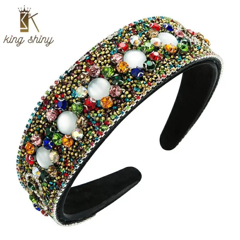 Gorgeous Baroque Full Rhinestone Headband for Woman Elegant Glass Beaded Hairband Female Party Hair Accessory Headwead Headdress
Gorgeous Baroque Full Rhinestone Headband for Woman Elegant Glass Beaded Hairband Female Party Hair Accessory Headwead Headdress