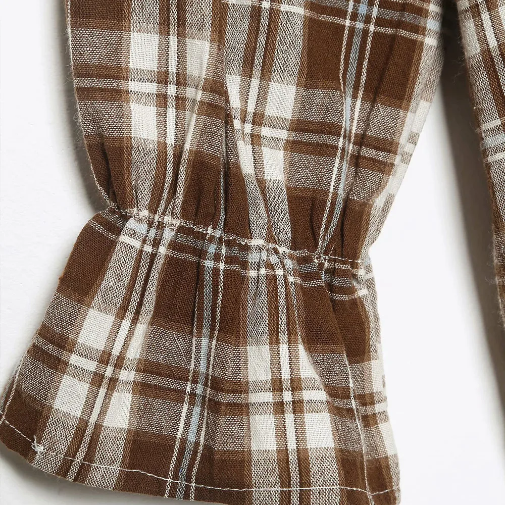 2021 Za New Women Fashion Lattice Loose Blouses Vintage Long Sleeve Button-up Female Shirts Blusas Chic Tops
2021 Za New Women Fashion Lattice Loose Blouses Vintage Long Sleeve Button-up Female Shirts Blusas Chic Tops