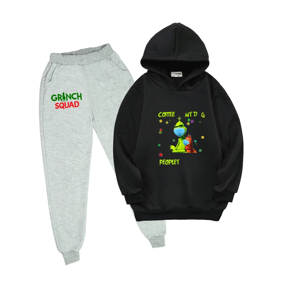 Children Set Funny Grinch Hoodies Baby Boys 2PCS Set Hooded+Pants Suit Girls Kids Clothing Sweatshirts Children's Outwear Winter
Children Set Funny Grinch Hoodies Baby Boys 2PCS Set Hooded+Pants Suit Girls Kids Clothing Sweatshirts Children's Outwear Winter