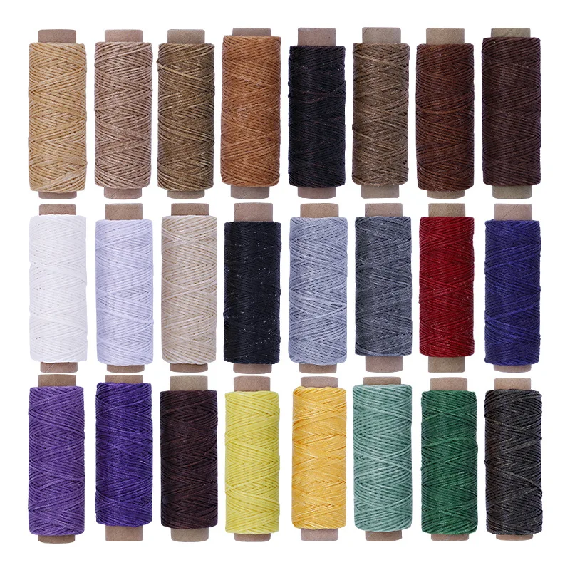 24pcs Flat Waxed Thread150D 50M Wax String Cord Sewing Craft Tool Portable for DIY Handicraft Leather Products Waxed Thread Cord
24pcs Flat Waxed Thread150D 50M Wax String Cord Sewing Craft Tool Portable for DIY Handicraft Leather Products Waxed Thread Cord