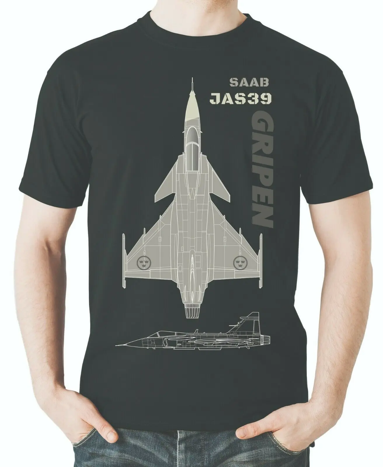 Attack aircraft themed 'JAS 39 Gripen' Men T-Shirt Short Casual 100% Cotton Shirts
Attack aircraft themed 'JAS 39 Gripen' Men T-Shirt Short Casual 100% Cotton Shirts