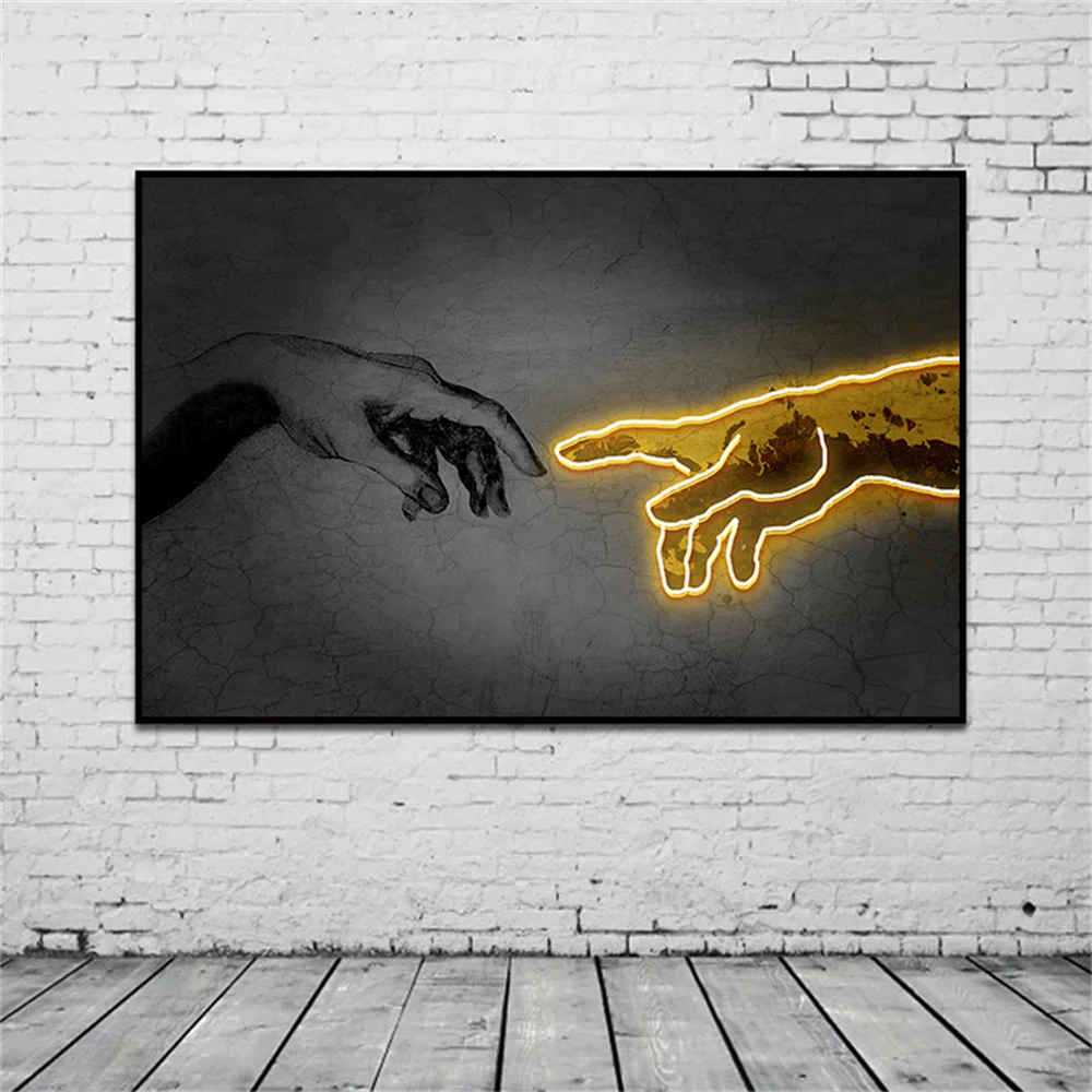 Black and White Two hands Painting On Canvas Abstract Wall Art Poster And Prints Home Decor Picture For Living Room Cuadros
Black and White Two hands Painting On Canvas Abstract Wall Art Poster And Prints Home Decor Picture For Living Room Cuadros