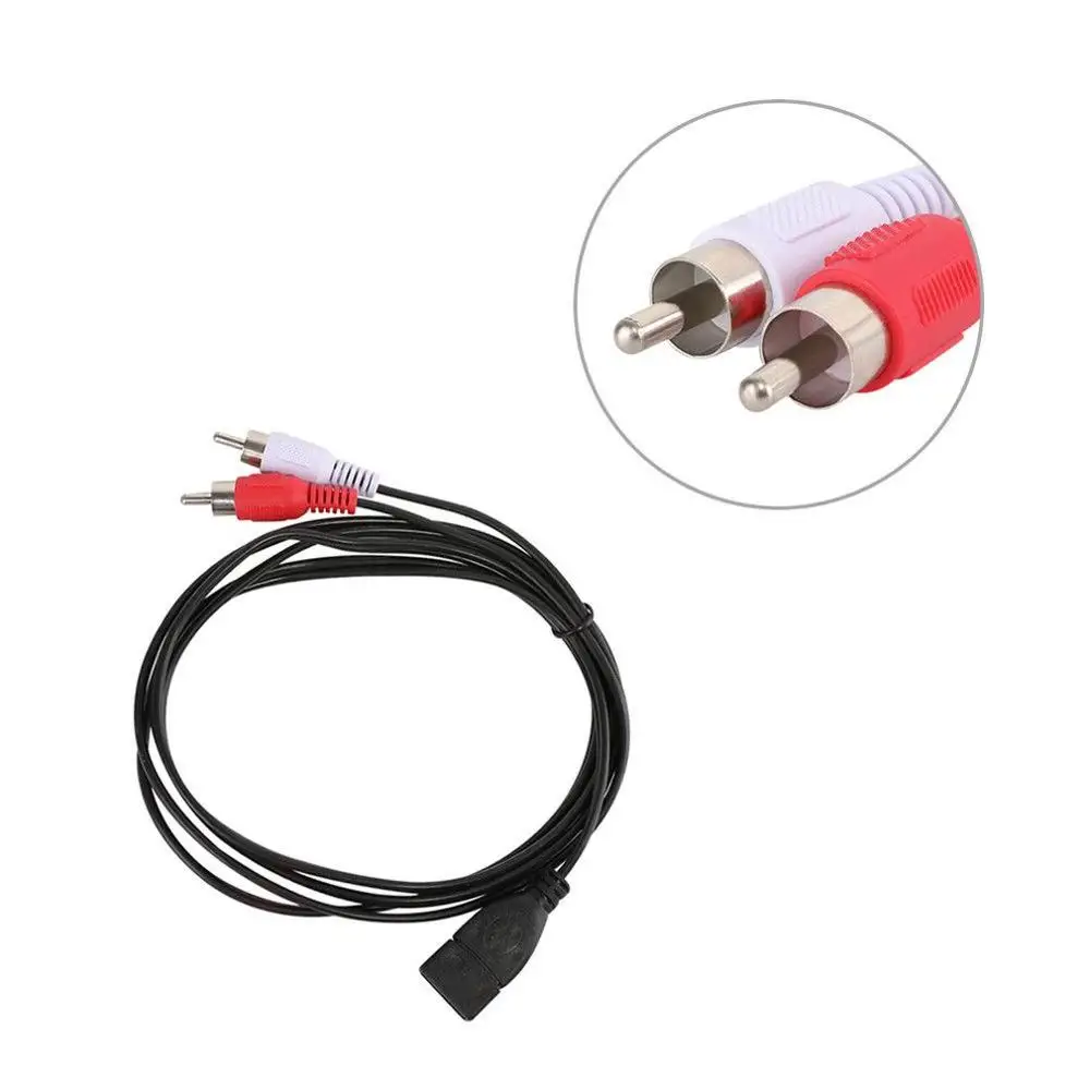 1 5 м/5 футов USB A Разъем мама к 2 RCA штекеру Аудио Видео Удлинительный кабель Шнур |