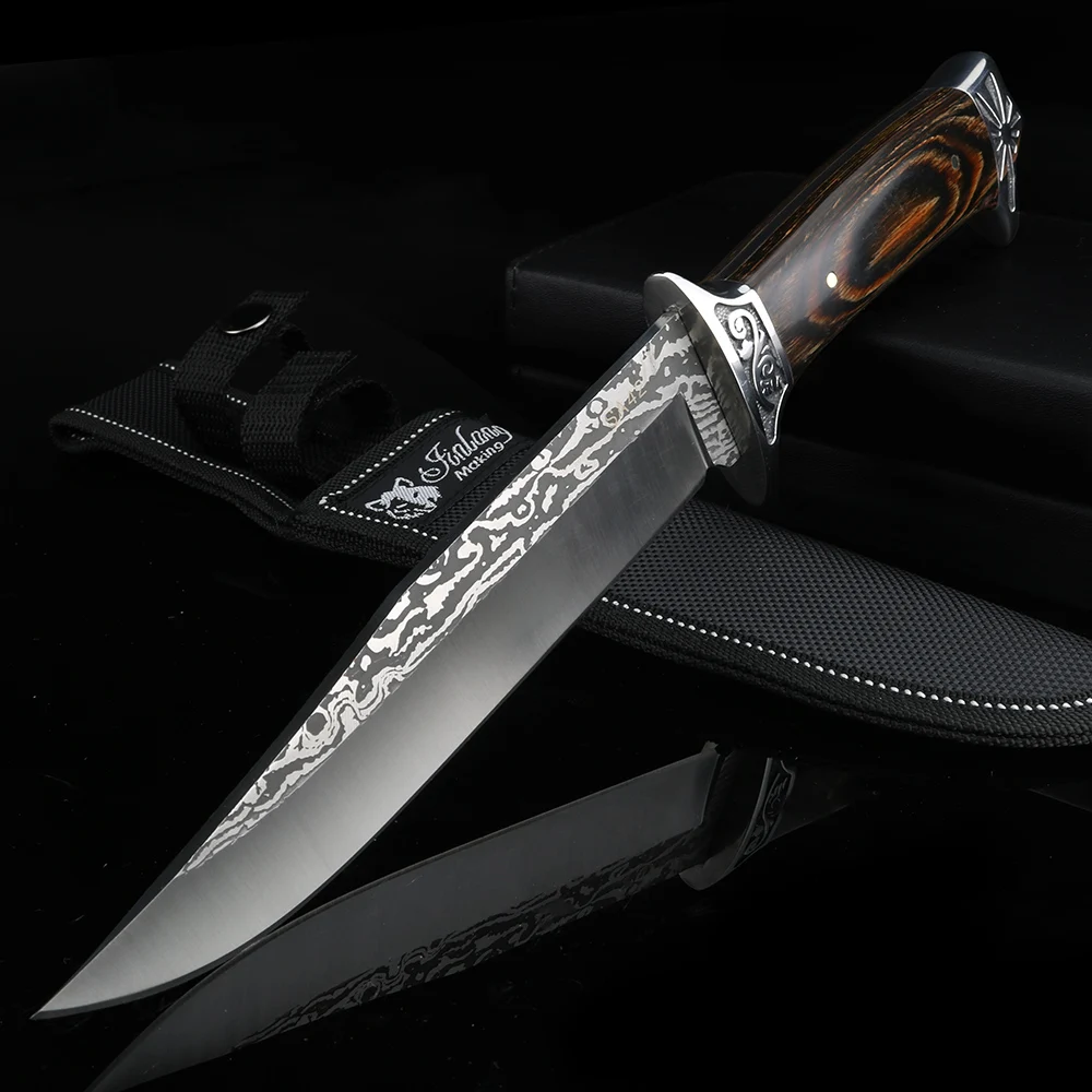 Outdoor Straight Knife Self-defense Knife Wild Hunting Knife Camping Multifunction Knife Fixed Blade Knife
Outdoor Straight Knife Self-defense Knife Wild Hunting Knife Camping Multifunction Knife Fixed Blade Knife