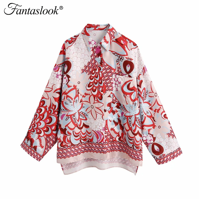 Women Shirts Blouse Vintage Floral Print Long Sleeve Pockets Blouse Casual Loose Turn-Down Collar Shirt Street Style Ladies Tops
Women Shirts Blouse Vintage Floral Print Long Sleeve Pockets Blouse Casual Loose Turn-Down Collar Shirt Street Style Ladies Tops