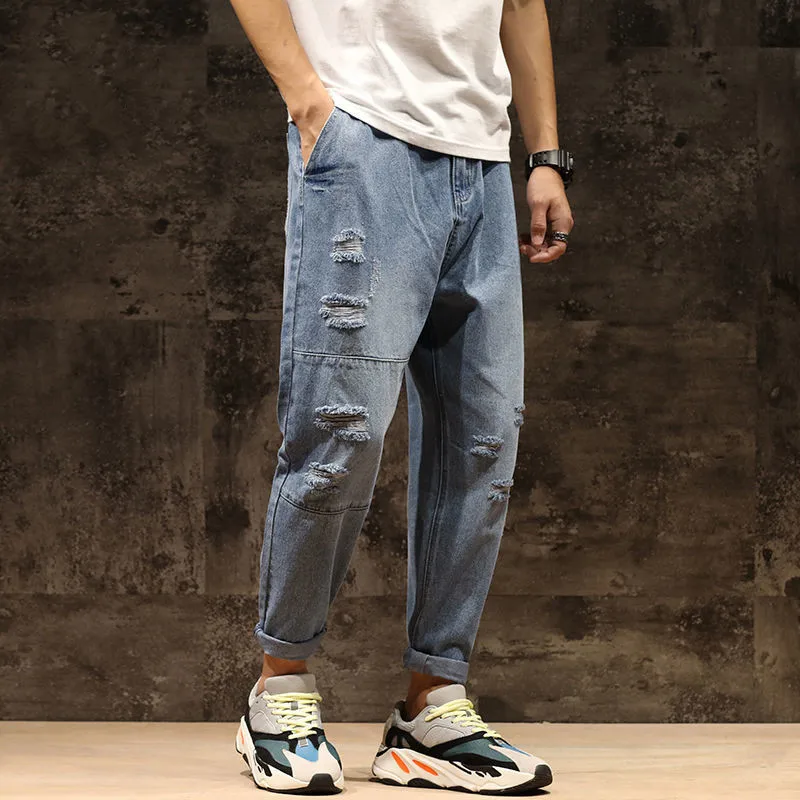 2021 Summer and Spring Jeans Men Are Selling Loose Straight Tube Large Korean Fashion Students' Fashionable Casual Street Pants
2021 Summer and Spring Jeans Men Are Selling Loose Straight Tube Large Korean Fashion Students' Fashionable Casual Street Pants
