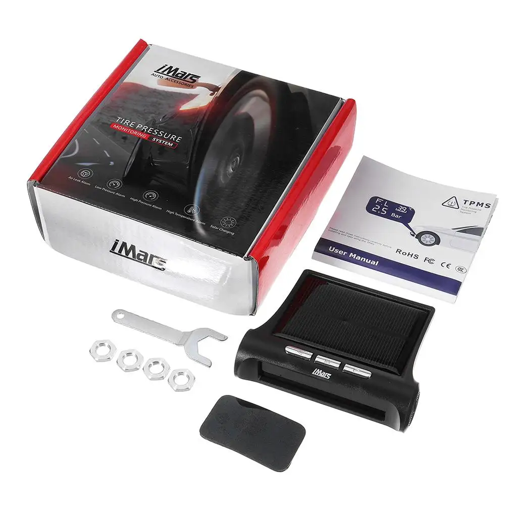 Smart TPMS Car Tire Pressure Monitoring System Solar Power Digital LCD Display Auto Security Alarm Systems Tire Pressure Sensor
Smart TPMS Car Tire Pressure Monitoring System Solar Power Digital LCD Display Auto Security Alarm Systems Tire Pressure Sensor
