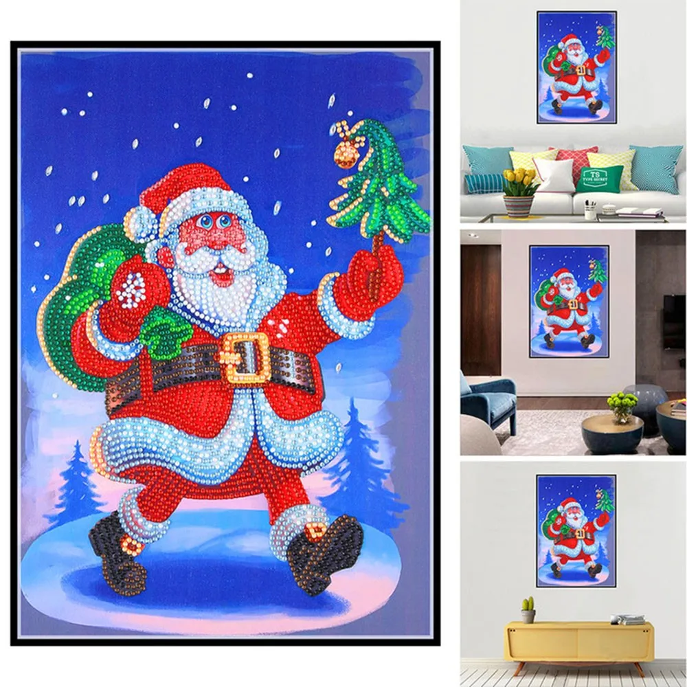 5D DIY Diamond Painting Santa Claus Cross Stitch Kit Full Drill Embroidery Crystal Hang Mosaic Art Picture Of Rhinestones Decor
5D DIY Diamond Painting Santa Claus Cross Stitch Kit Full Drill Embroidery Crystal Hang Mosaic Art Picture Of Rhinestones Decor