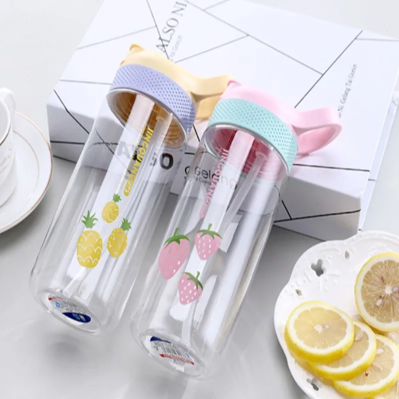 Plastic Water Bottles Convenient Outdoor Cold Juice Water Sports Space Cup Transparent Around Fruit Water Cup Anti-leak Bottle
Plastic Water Bottles Convenient Outdoor Cold Juice Water Sports Space Cup Transparent Around Fruit Water Cup Anti-leak Bottle