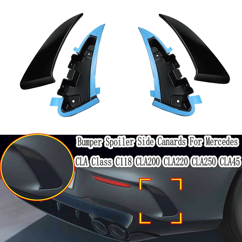 For Mercedes Benz C118 CLA35 CLA45 CLA180 CLA200 CLA250 AMG Line 2020+ Rear Bumper Trim Lip Spoiler Side Fender Canard Splitter
For Mercedes Benz C118 CLA35 CLA45 CLA180 CLA200 CLA250 AMG Line 2020+ Rear Bumper Trim Lip Spoiler Side Fender Canard Splitter