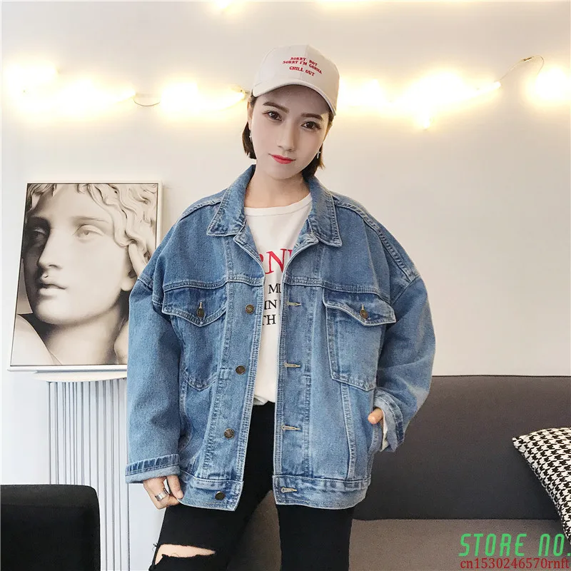 Semfri Blue Denim Jacket Women Loose Style Oversized Jeans Coat Spring Autumn New Version Casual Basic Jacket
Semfri Blue Denim Jacket Women Loose Style Oversized Jeans Coat Spring Autumn New Version Casual Basic Jacket
