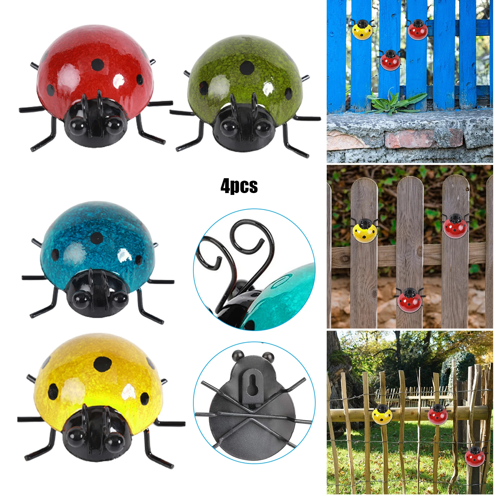 4pcs Ladybug Beetle Wall Hanging Decoration Home Pendant Decoration Suitable for Yard Garden part
4pcs Ladybug Beetle Wall Hanging Decoration Home Pendant Decoration Suitable for Yard Garden part