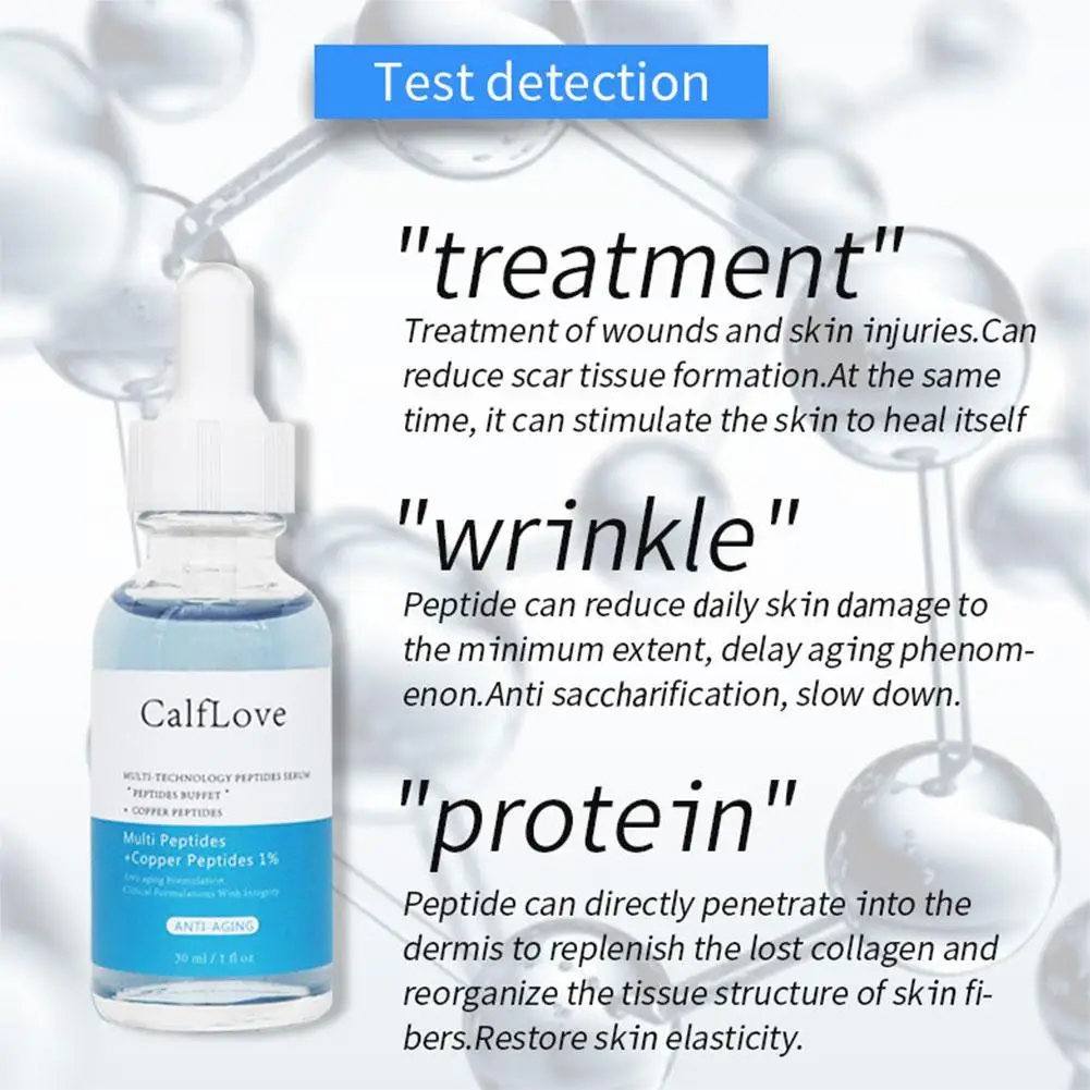 Multi Peptide Blue Copper Serum Peptide Skin Care Essence Fine Anti-Aging Reduces Acne Treatment Lines Moisurizing Skincare I0W6
Multi Peptide Blue Copper Serum Peptide Skin Care Essence Fine Anti-Aging Reduces Acne Treatment Lines Moisurizing Skincare I0W6