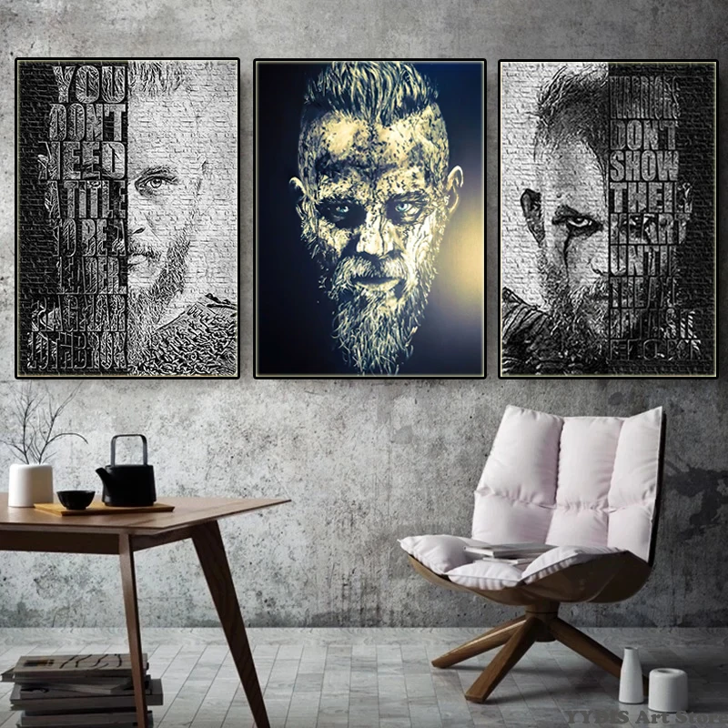King Ragnar Lothbrok Canvas Painting Abstract Poster Prints Home Decoration Sofa Wall Art Picture For Bedroom Modern Home Decor
King Ragnar Lothbrok Canvas Painting Abstract Poster Prints Home Decoration Sofa Wall Art Picture For Bedroom Modern Home Decor