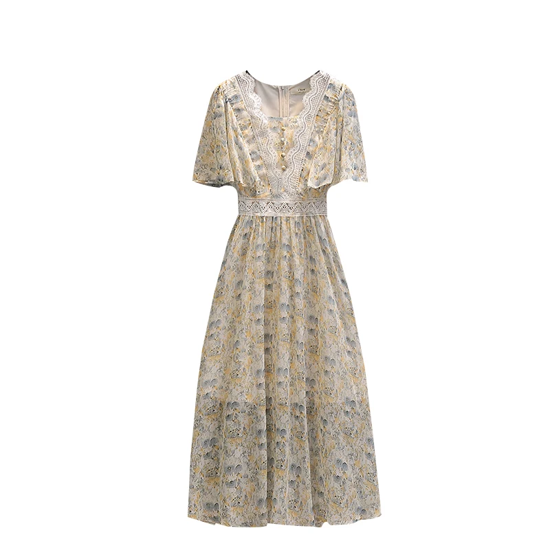 Real shot 2021 summer new large women's dress fat mm fashion temperament slim cut flower show thin dress fashion 9509
Real shot 2021 summer new large women's dress fat mm fashion temperament slim cut flower show thin dress fashion 9509