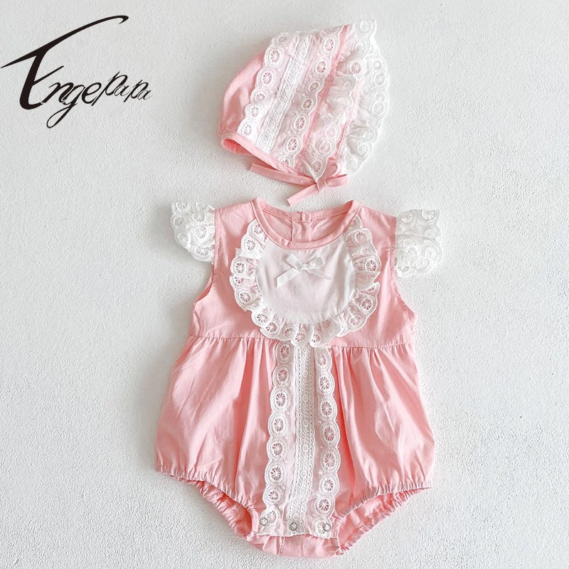 Engepapa Korean Style Newborn Baby Girl Bodysuits Lace Stitching Flying Sleeve Infant Baby Girls Jumpsuit Summer Baby Clothes
Engepapa Korean Style Newborn Baby Girl Bodysuits Lace Stitching Flying Sleeve Infant Baby Girls Jumpsuit Summer Baby Clothes
