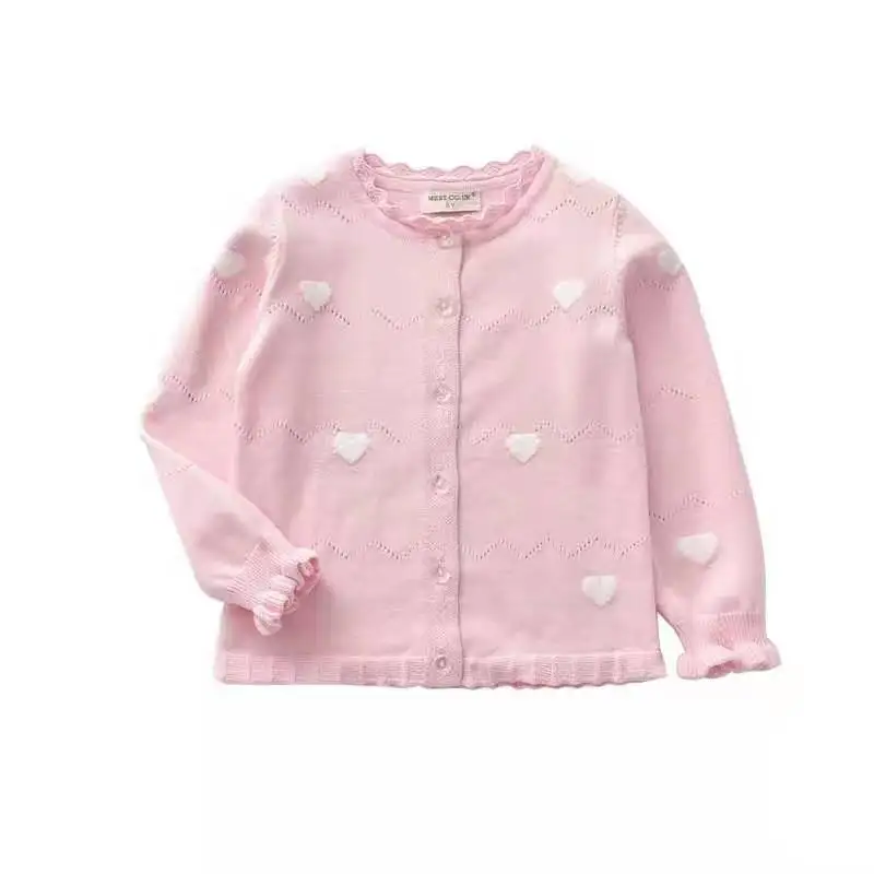 Princess Lace Doll Collar kid's Knitted Cardigan Love Cute Girls' Tops Children's Knitwear Spring toddler girl cardigan
Princess Lace Doll Collar kid's Knitted Cardigan Love Cute Girls' Tops Children's Knitwear Spring toddler girl cardigan