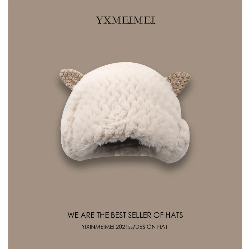 Lovely Little Sheep Horn Plush Lei Feng Hat Female Winter Windproof Ski Hat Plush Thickened Warm Knitted Ear Protection Hat
Lovely Little Sheep Horn Plush Lei Feng Hat Female Winter Windproof Ski Hat Plush Thickened Warm Knitted Ear Protection Hat