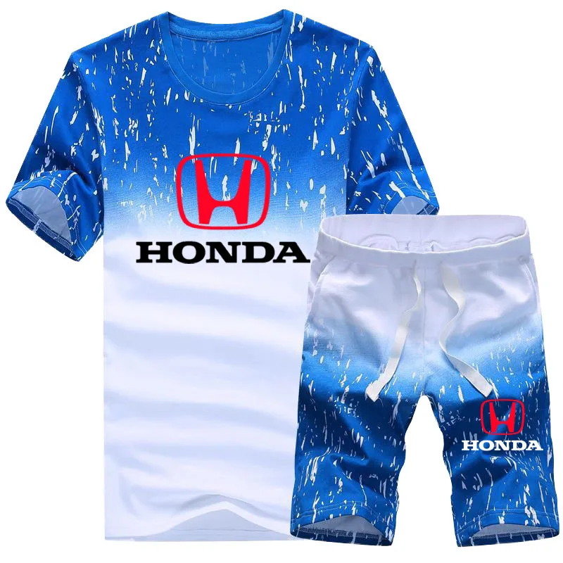 Fashion casual Men's T-shirt HONDA Car Logo print Summer Cotton High Quality Men's short sleeve+pants 2-piece suit
Fashion casual Men's T-shirt HONDA Car Logo print Summer Cotton High Quality Men's short sleeve+pants 2-piece suit
