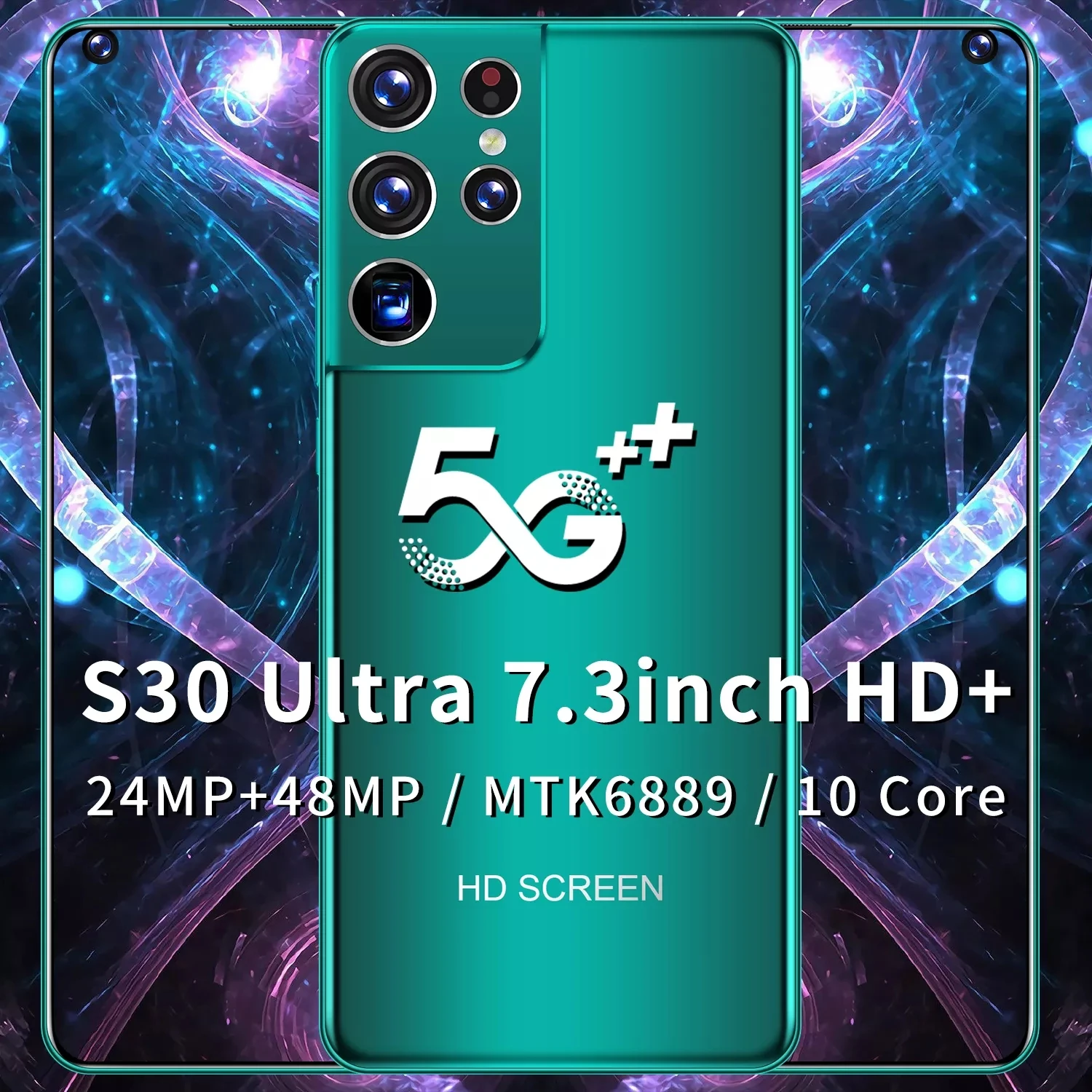 Global Version Galaxy HD Full Screen S30+ Ultra 7.3 Inch Smartphone 16+512GB 6800mAh Cellphone Fingerprint Unlock 5G Mobilephone
Global Version Galaxy HD Full Screen S30+ Ultra 7.3 Inch Smartphone 16+512GB 6800mAh Cellphone Fingerprint Unlock 5G Mobilephone