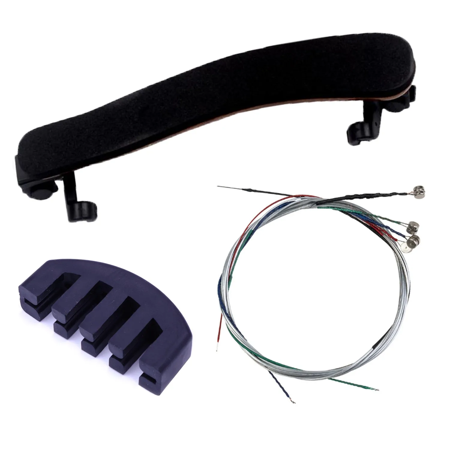 1Set Violin Shoulder Rest Suitable Violins Strings And Silencer Sets For 4/4 3/4 Size Universal Fiddle Acoustic Violin Accessor
1Set Violin Shoulder Rest Suitable Violins Strings And Silencer Sets For 4/4 3/4 Size Universal Fiddle Acoustic Violin Accessor