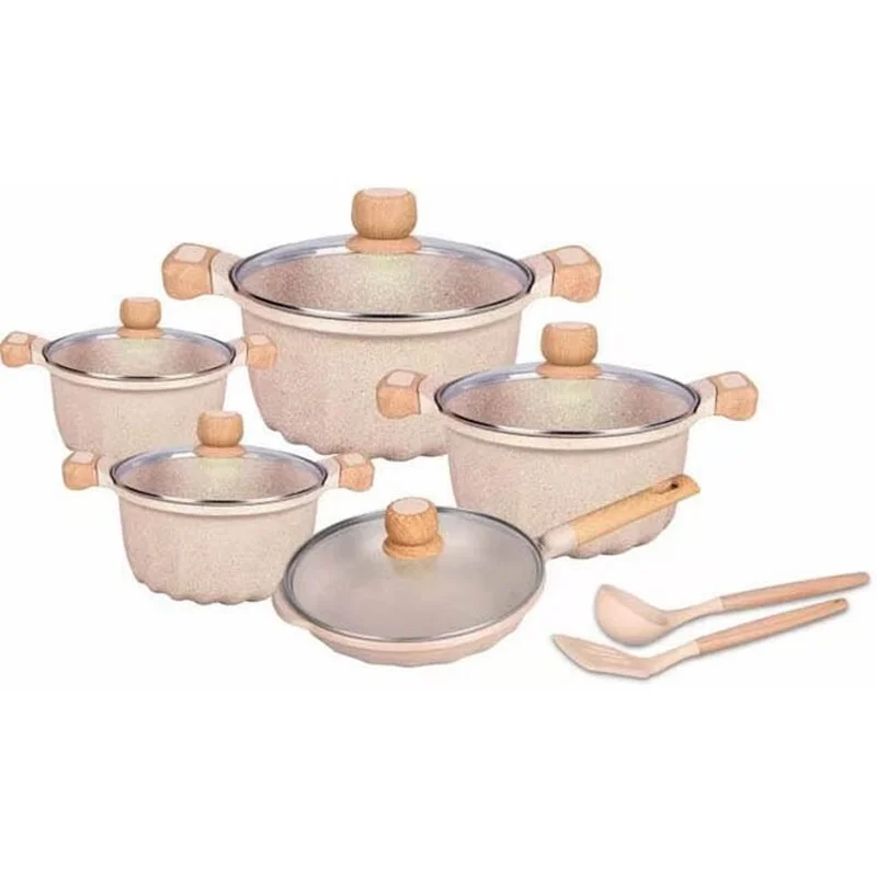 Kitchen Cookware High quality eco-friendly 12 Piece kitchen cooking pot nonstick cookware set
Kitchen Cookware High quality eco-friendly 12 Piece kitchen cooking pot nonstick cookware set