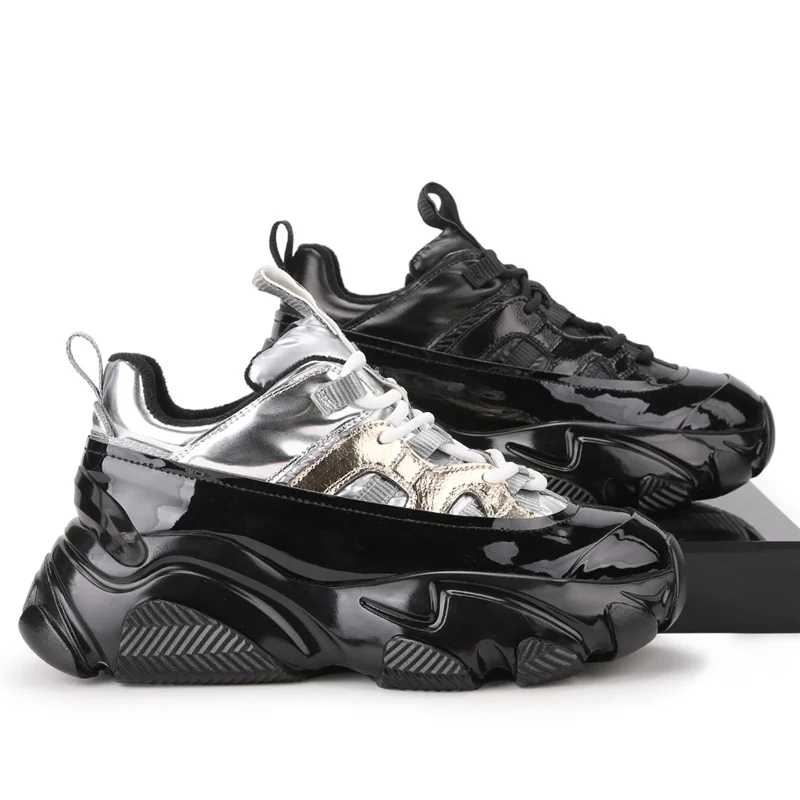 Prova Perfetto Cross-tied Round Toe Platform shoes women Leisure shoes fashion leather Shallow Thick Bottom women sneakers black
Prova Perfetto Cross-tied Round Toe Platform shoes women Leisure shoes fashion leather Shallow Thick Bottom women sneakers black